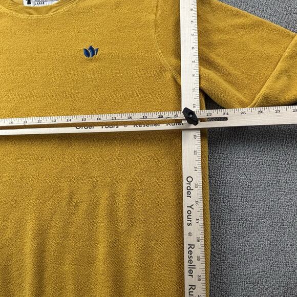 Dutch Bros Sweater Adult Large Yellow Long Sleeve Casual Coffee Men's - Picture 12 of 14